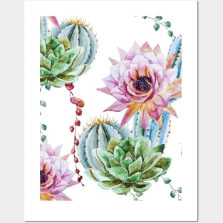 Cactus texture Posters and Art